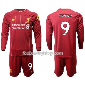 Liverpool Firmino 9 Børn Hjemme Fodboldsæt 2019-20 L/S (+ Korte bukser)